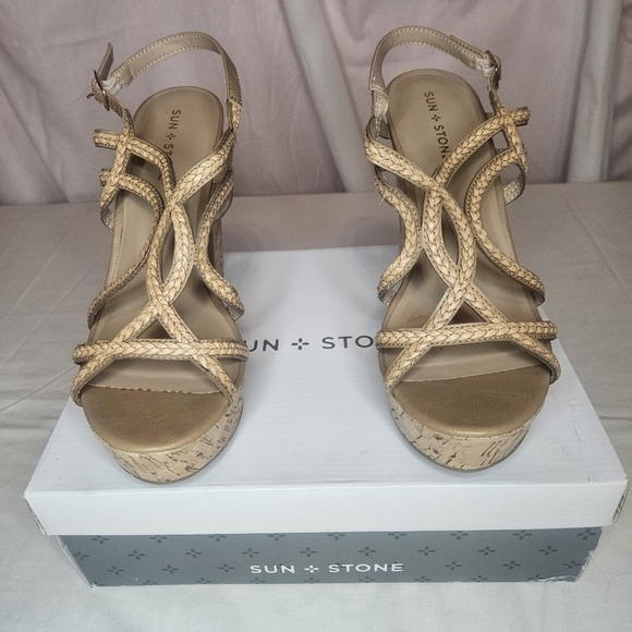 Sun + Stone Nadiya Mediterranean Sandals Macy's Size 11 NIB Retail $60 - Picture 4 of 14